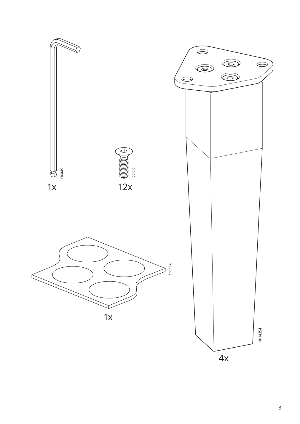 Assembly instructions for IKEA Rocksjoen ottoman frame | Page 3 - IKEA ROCKSJÖN ottoman 895.088.68