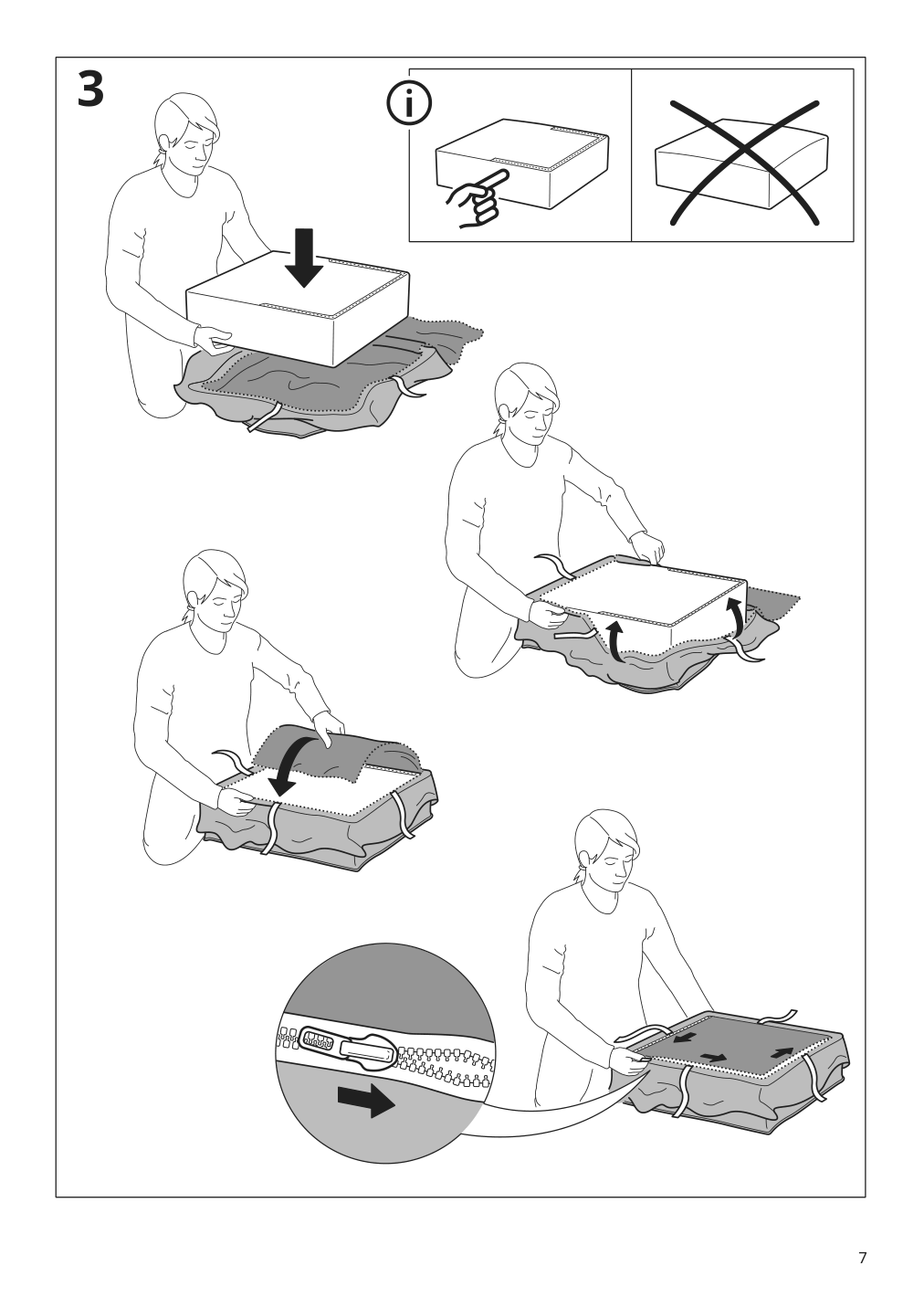 Assembly instructions for IKEA Rocksjoen ottoman frame | Page 7 - IKEA ROCKSJÖN ottoman 895.088.68