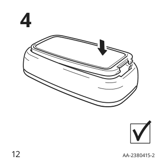 Assembly instructions for IKEA Rodret wireless dimmer power switch smart white | Page 12 - IKEA RODRET wireless dimmer/power switch 205.281.28