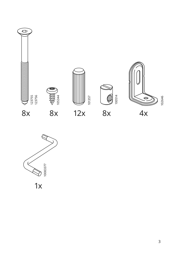 Assembly instructions for IKEA Roenninge bar stool birch | Page 3 - IKEA RÖNNINGE / RÖNNINGE bar table and 2 bar stools 694.423.31