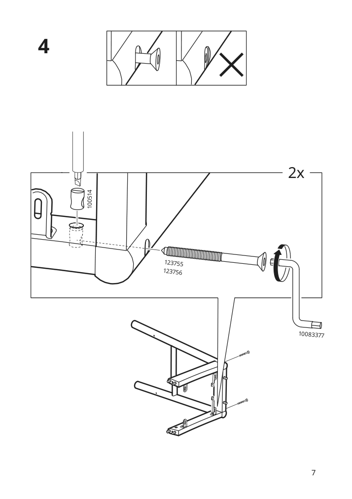 Assembly instructions for IKEA Roenninge bar stool birch | Page 7 - IKEA RÖNNINGE / RÖNNINGE bar table and 2 bar stools 694.423.31