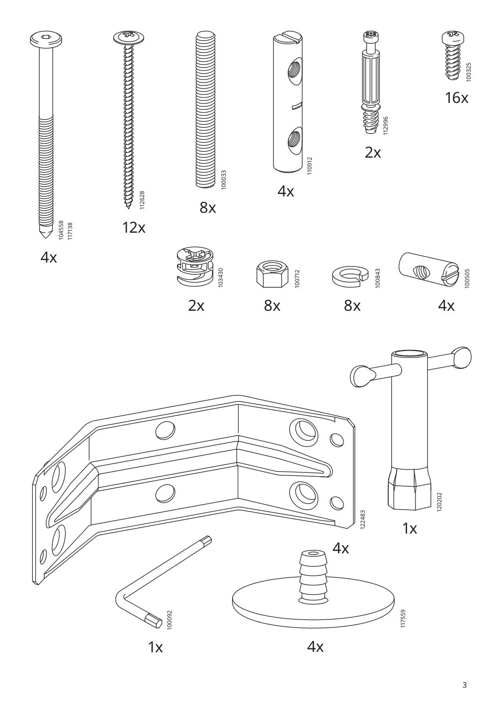 Assembly instructions for IKEA Roenninge bar table birch | Page 3 - IKEA RÖNNINGE bar table 505.112.30