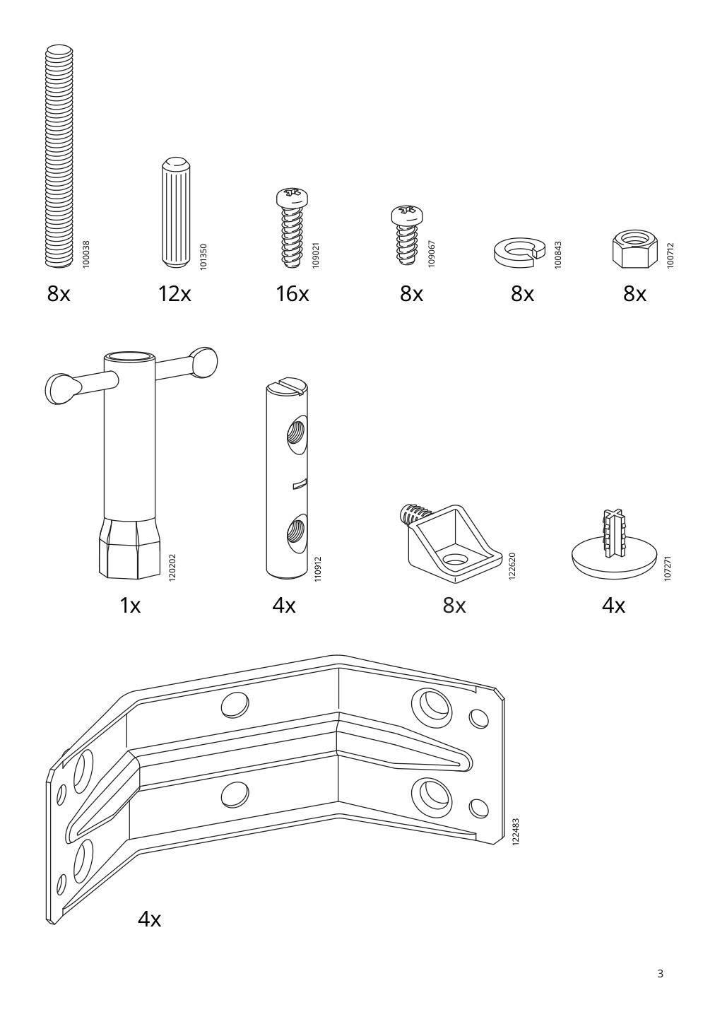 Assembly instructions for IKEA Roenninge bench birch | Page 3 - IKEA RÖNNINGE / RÖNNINGE table with 2 chairs and bench 794.291.88