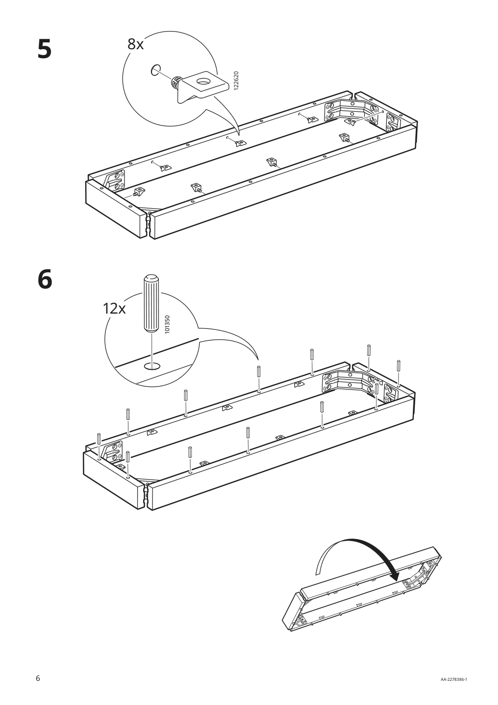 Assembly instructions for IKEA Roenninge bench birch | Page 6 - IKEA RÖNNINGE / RÖNNINGE table with 2 chairs and bench 794.291.88