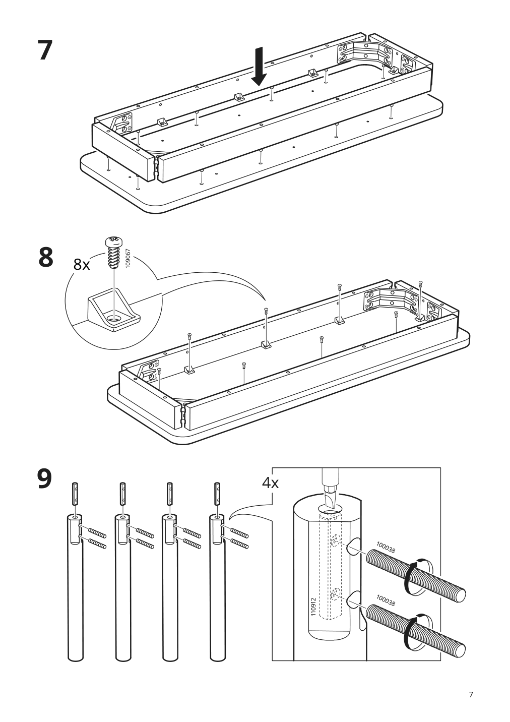 Assembly instructions for IKEA Roenninge bench birch | Page 7 - IKEA RÖNNINGE / RÖNNINGE table with 2 chairs and bench 794.291.88