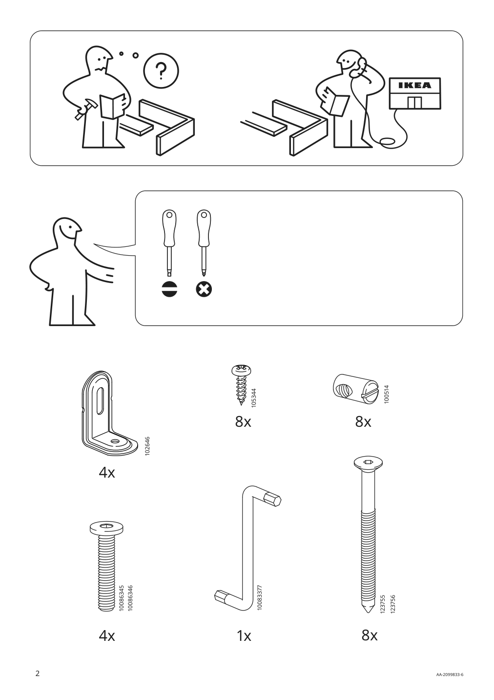 Assembly instructions for IKEA Roenninge chair birch | Page 2 - IKEA RÖNNINGE / RÖNNINGE table and 4 chairs 793.887.67