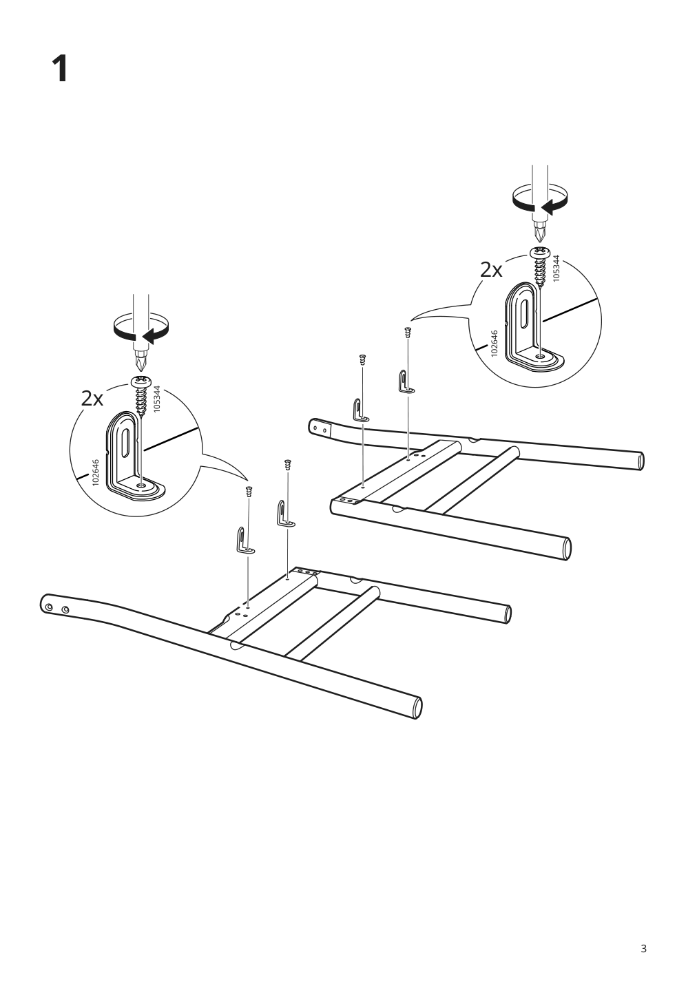 Assembly instructions for IKEA Roenninge chair birch | Page 3 - IKEA RÖNNINGE / RÖNNINGE table and 4 chairs 793.887.67