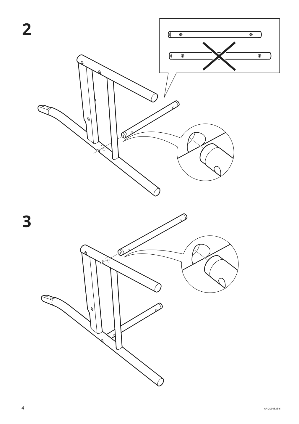 Assembly instructions for IKEA Roenninge chair birch | Page 4 - IKEA RÖNNINGE / RÖNNINGE table and 4 chairs 994.290.45