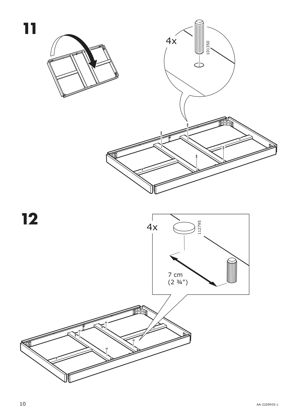 Assembly instructions for IKEA Roenninge extendable table birch | Page 10 - IKEA RÖNNINGE / ODGER table and 4 chairs 894.290.84