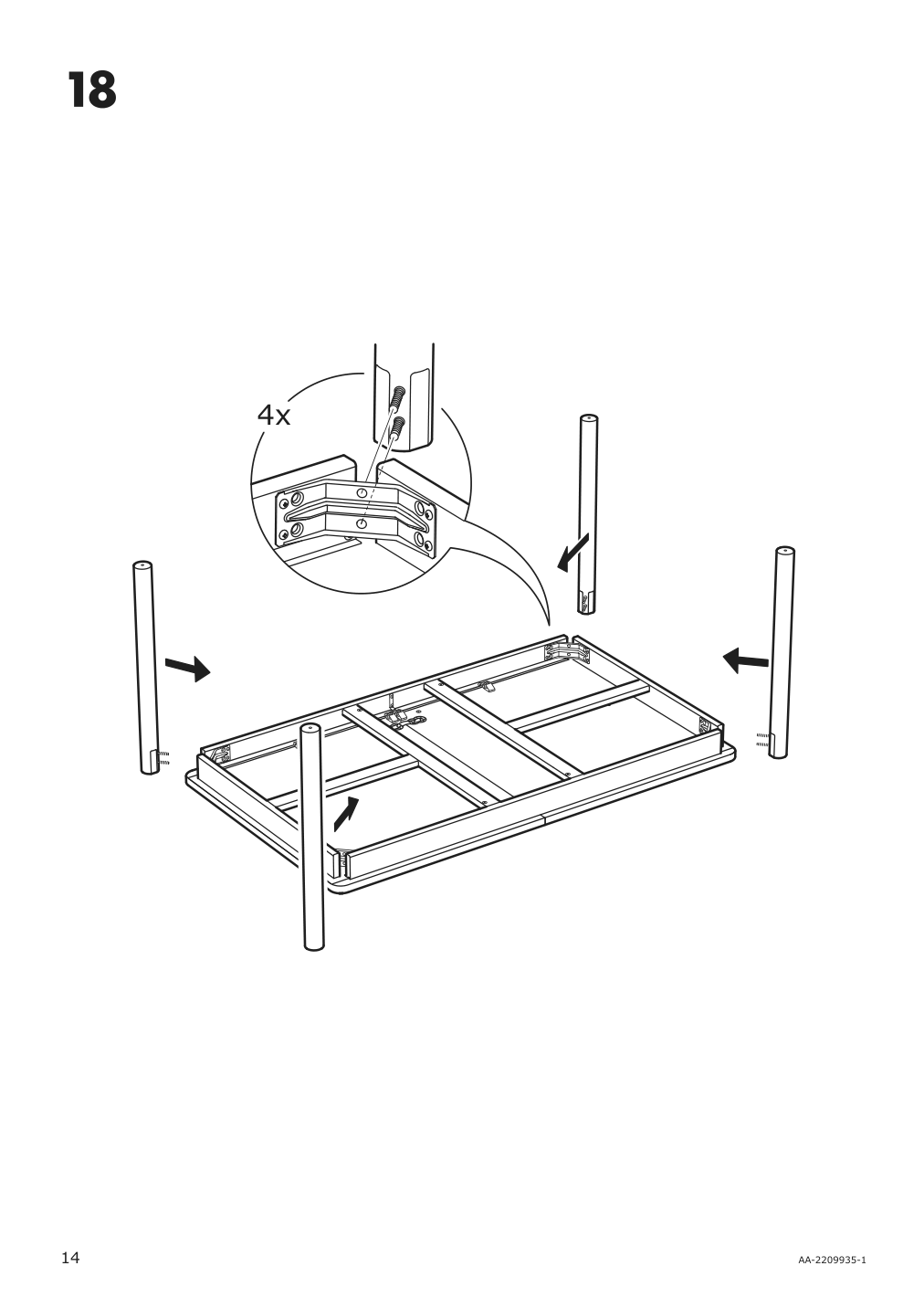 Assembly instructions for IKEA Roenninge extendable table birch | Page 14 - IKEA RÖNNINGE / ODGER table and 4 chairs 894.290.84