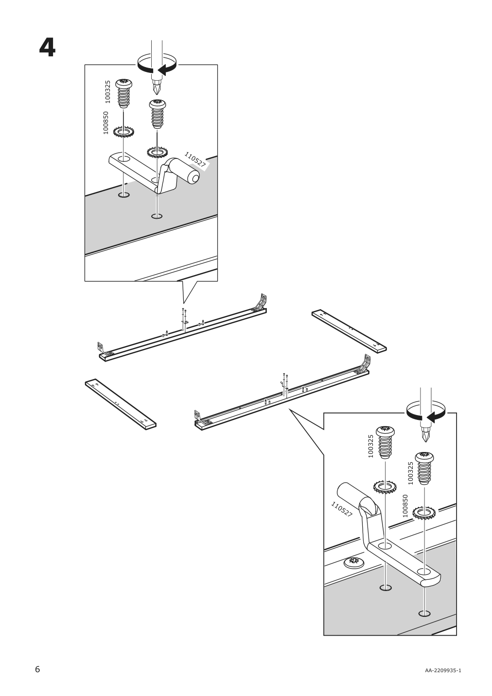 Assembly instructions for IKEA Roenninge extendable table birch | Page 6 - IKEA RÖNNINGE / ODGER table and 4 chairs 894.290.84