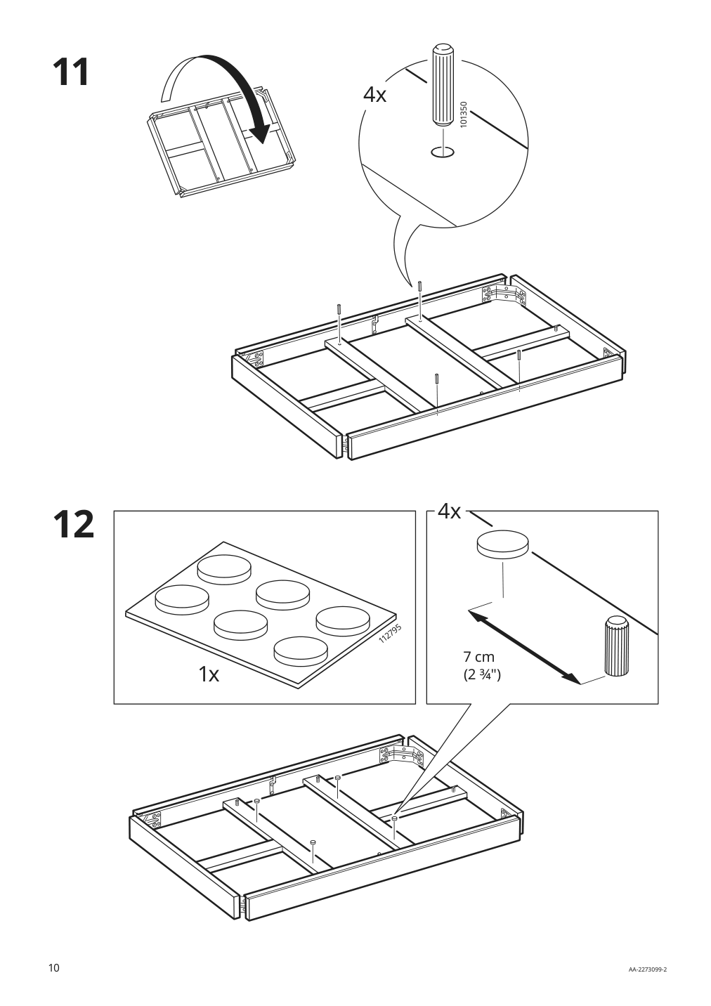 Assembly instructions for IKEA Roenninge extendable table birch | Page 10 - IKEA RÖNNINGE / LISABO table and 4 chairs 694.290.56