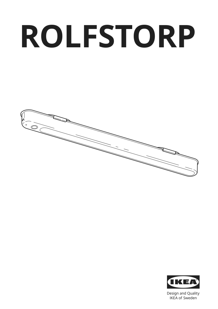 Assembly instructions for IKEA Rolfstorp led light dimmable | Page 1 - IKEA ROLFSTORP LED light 905.199.17