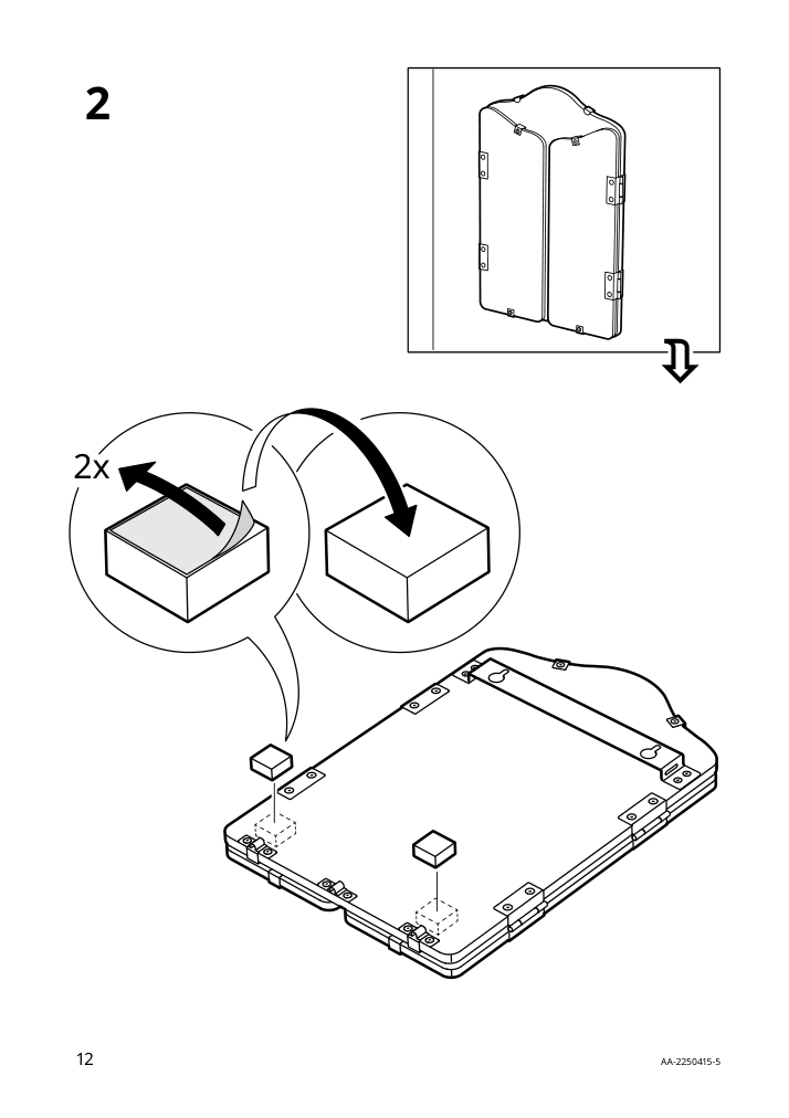 Assembly instructions for IKEA Rossared tri fold mirror | Page 12 - IKEA ROSSARED tri-fold mirror 604.712.81