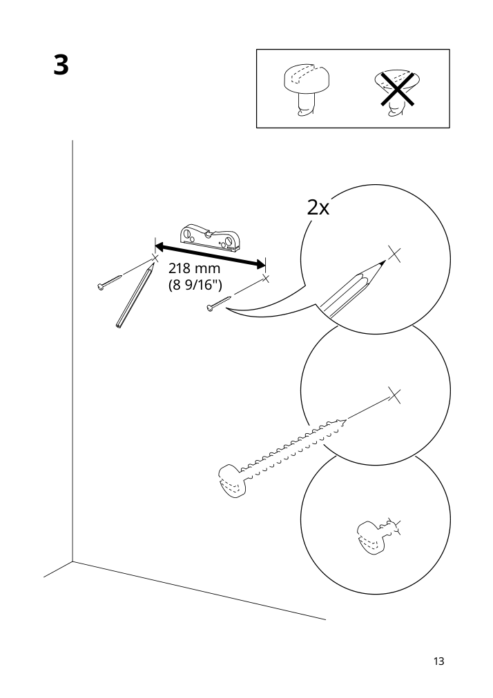 Assembly instructions for IKEA Rossared tri fold mirror | Page 13 - IKEA ROSSARED tri-fold mirror 604.712.81