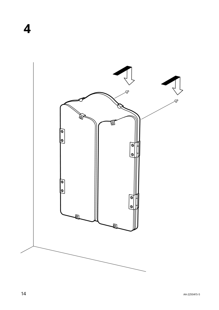 Assembly instructions for IKEA Rossared tri fold mirror | Page 14 - IKEA ROSSARED tri-fold mirror 604.712.81