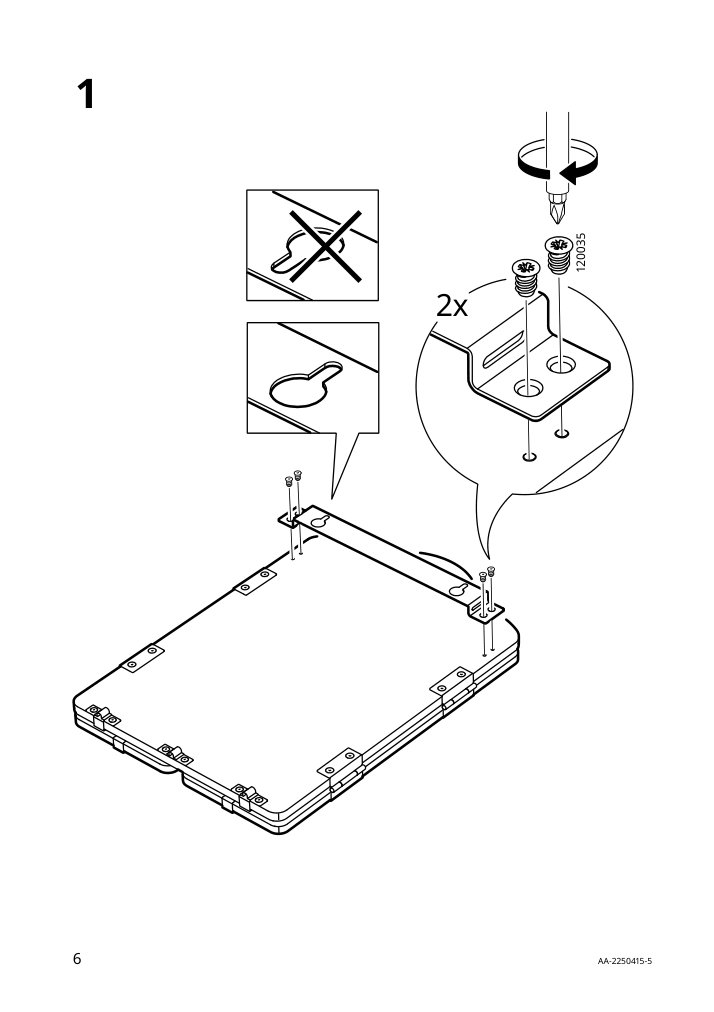Assembly instructions for IKEA Rossared tri fold mirror | Page 6 - IKEA ROSSARED tri-fold mirror 604.712.81