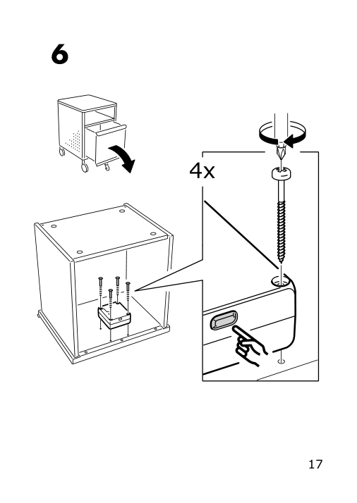 Assembly instructions for IKEA Rothult smart lock white | Page 17 - IKEA IDÅSEN drawer unit with smart lock 092.872.91