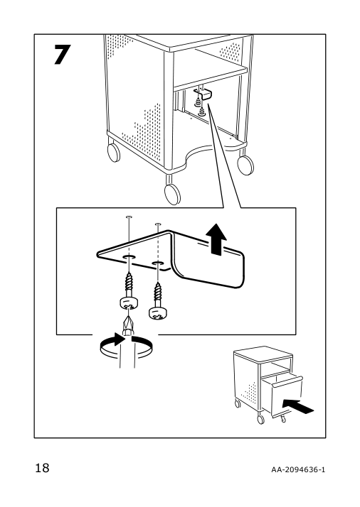 Assembly instructions for IKEA Rothult smart lock white | Page 18 - IKEA IDÅSEN drawer unit with smart lock 092.872.91