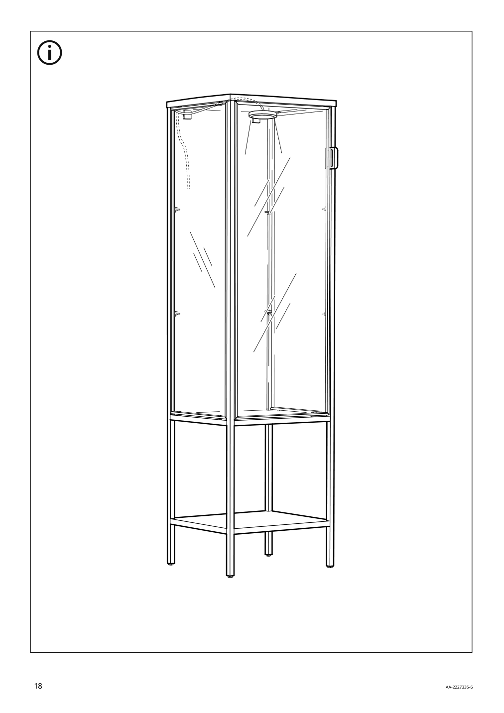 Assembly instructions for IKEA Rudsta glass door cabinet anthracite | Page 18 - IKEA RUDSTA glass-door cabinet 604.348.25