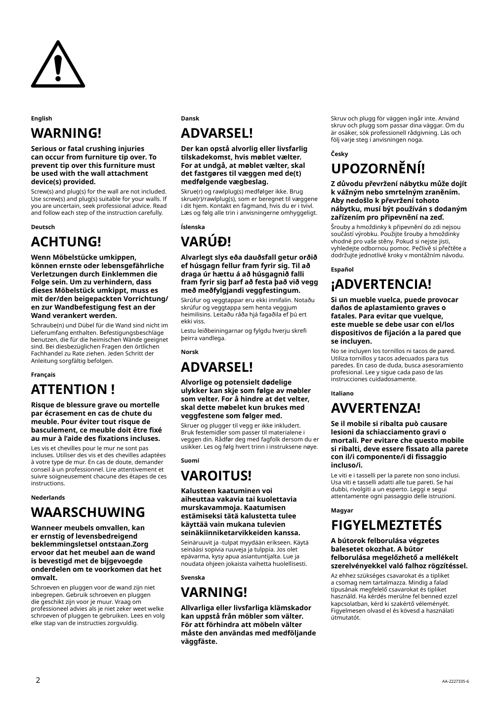 Assembly instructions for IKEA Rudsta glass door cabinet anthracite | Page 2 - IKEA RUDSTA glass-door cabinet 604.348.25