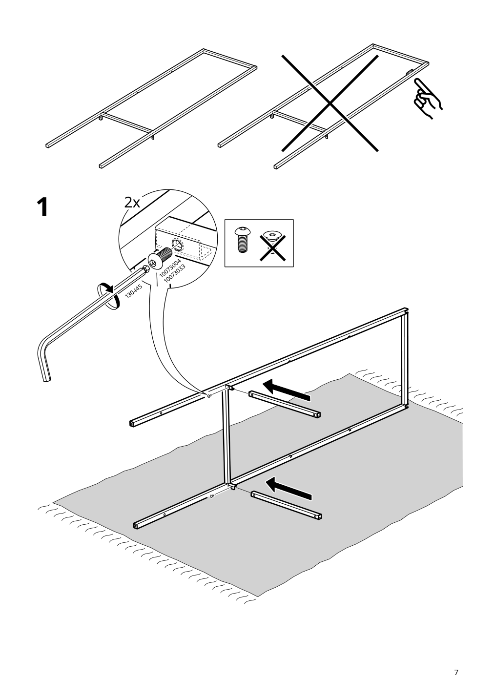 Assembly instructions for IKEA Rudsta glass door cabinet anthracite | Page 7 - IKEA RUDSTA glass-door cabinet 604.348.25