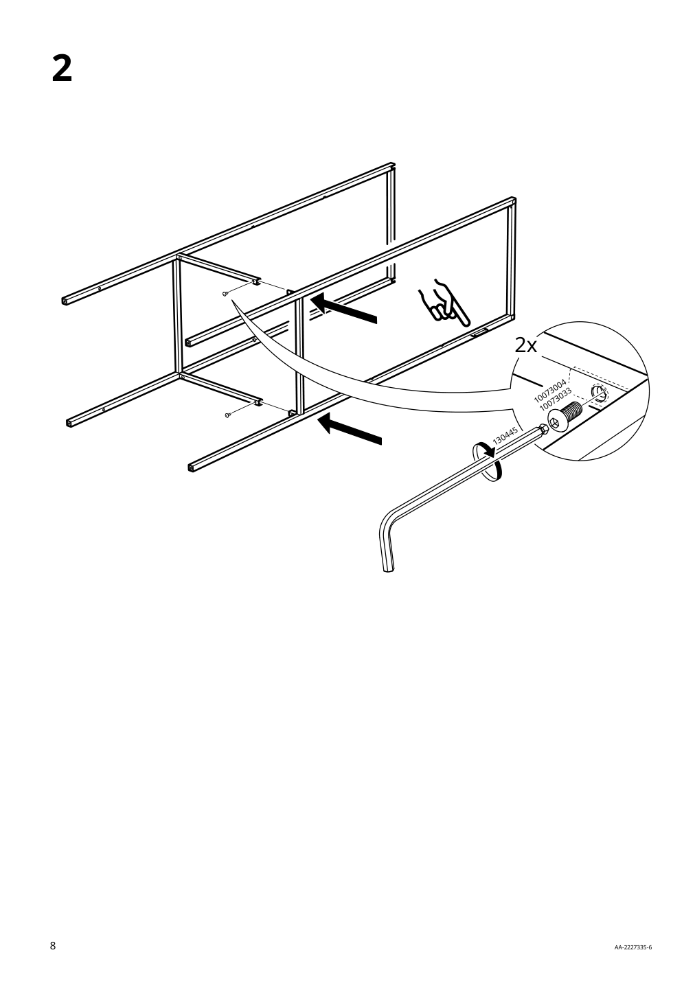 Assembly instructions for IKEA Rudsta glass door cabinet anthracite | Page 8 - IKEA RUDSTA glass-door cabinet 604.348.25