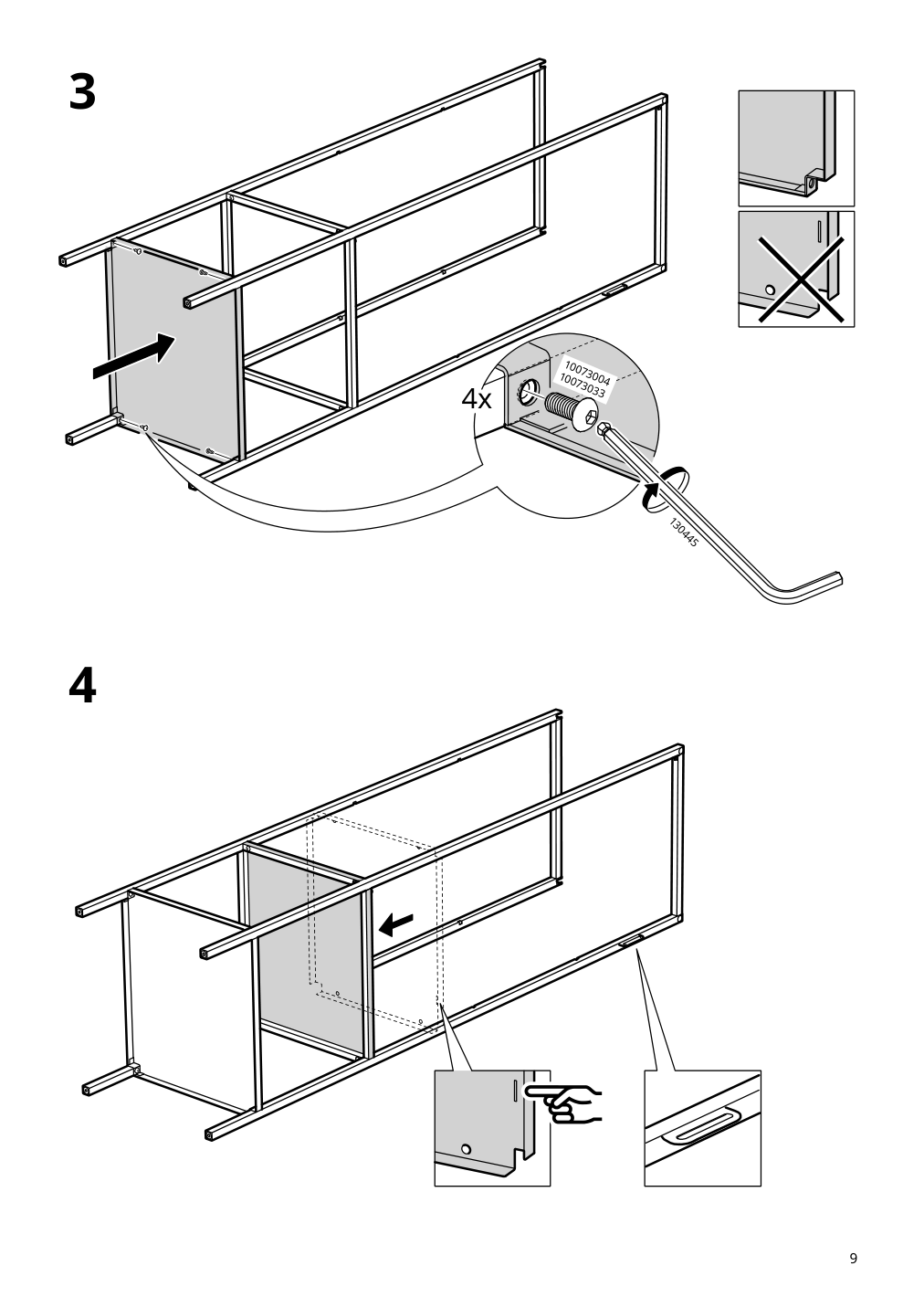 Assembly instructions for IKEA Rudsta glass door cabinet anthracite | Page 9 - IKEA RUDSTA glass-door cabinet 604.348.25