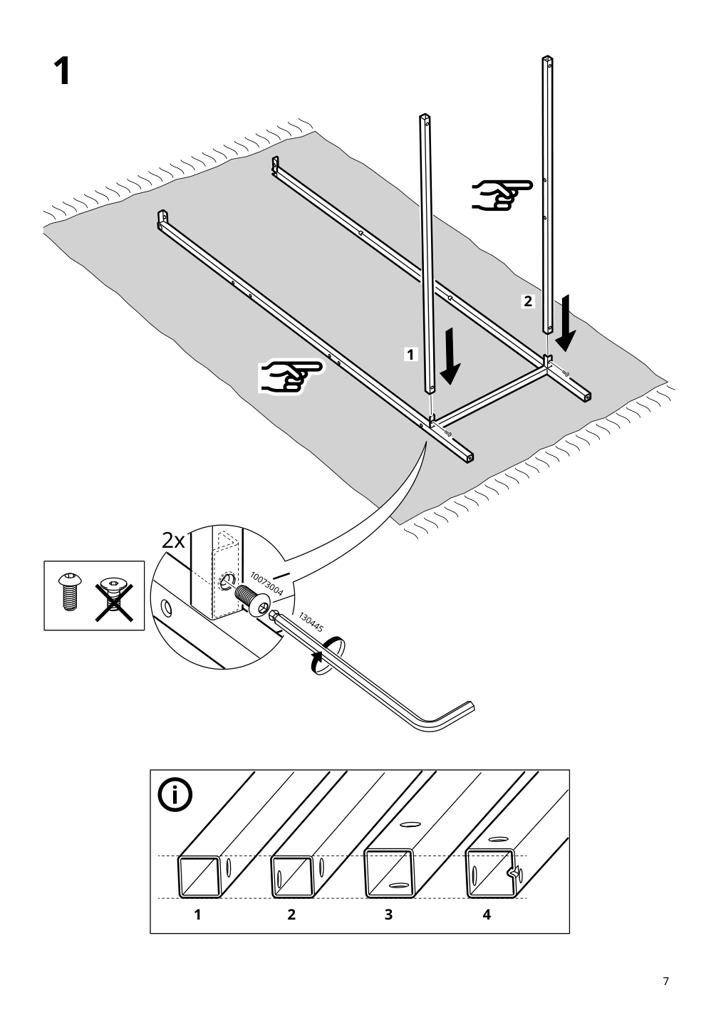 Assembly instructions for IKEA Rudsta glass door cabinet anthracite | Page 7 - IKEA RUDSTA glass-door cabinet 504.501.37