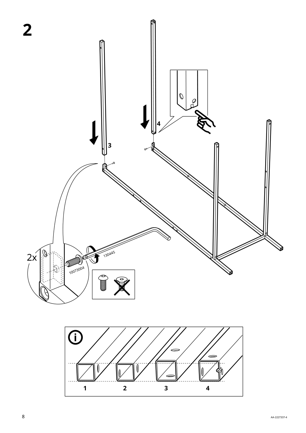 Assembly instructions for IKEA Rudsta glass door cabinet anthracite | Page 8 - IKEA RUDSTA glass-door cabinet 504.501.37