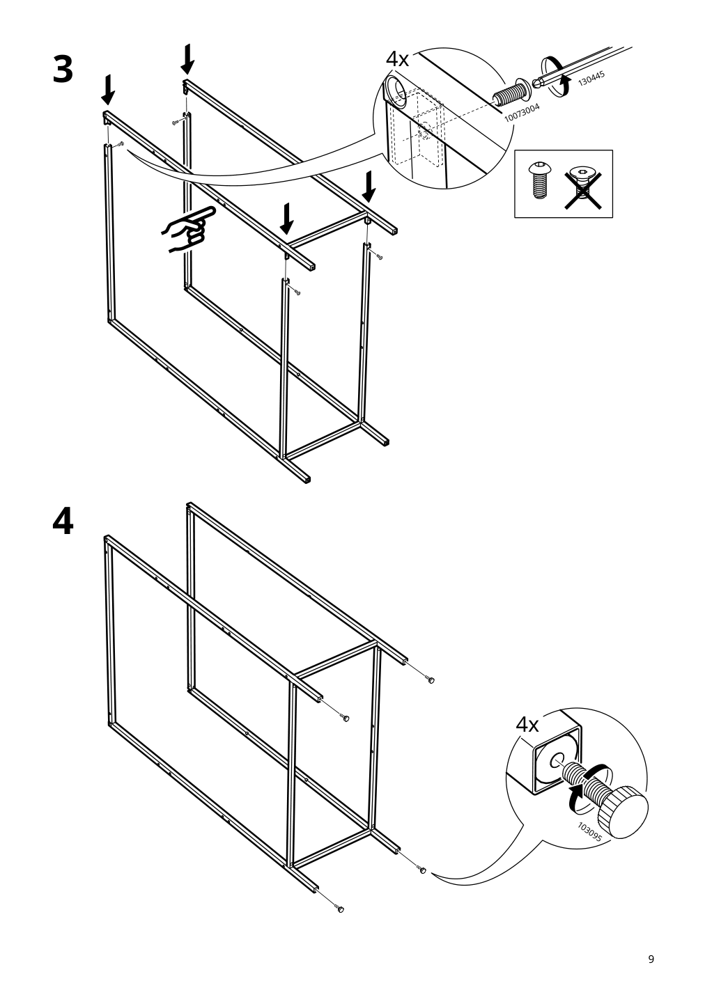 Assembly instructions for IKEA Rudsta glass door cabinet anthracite | Page 9 - IKEA RUDSTA glass-door cabinet 504.501.37