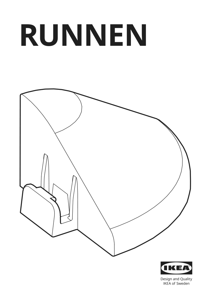 Assembly instructions for IKEA Runnen corner edge outdoor decking dark gray | Page 1 - IKEA RUNNEN corner edge, outdoor decking 104.941.38