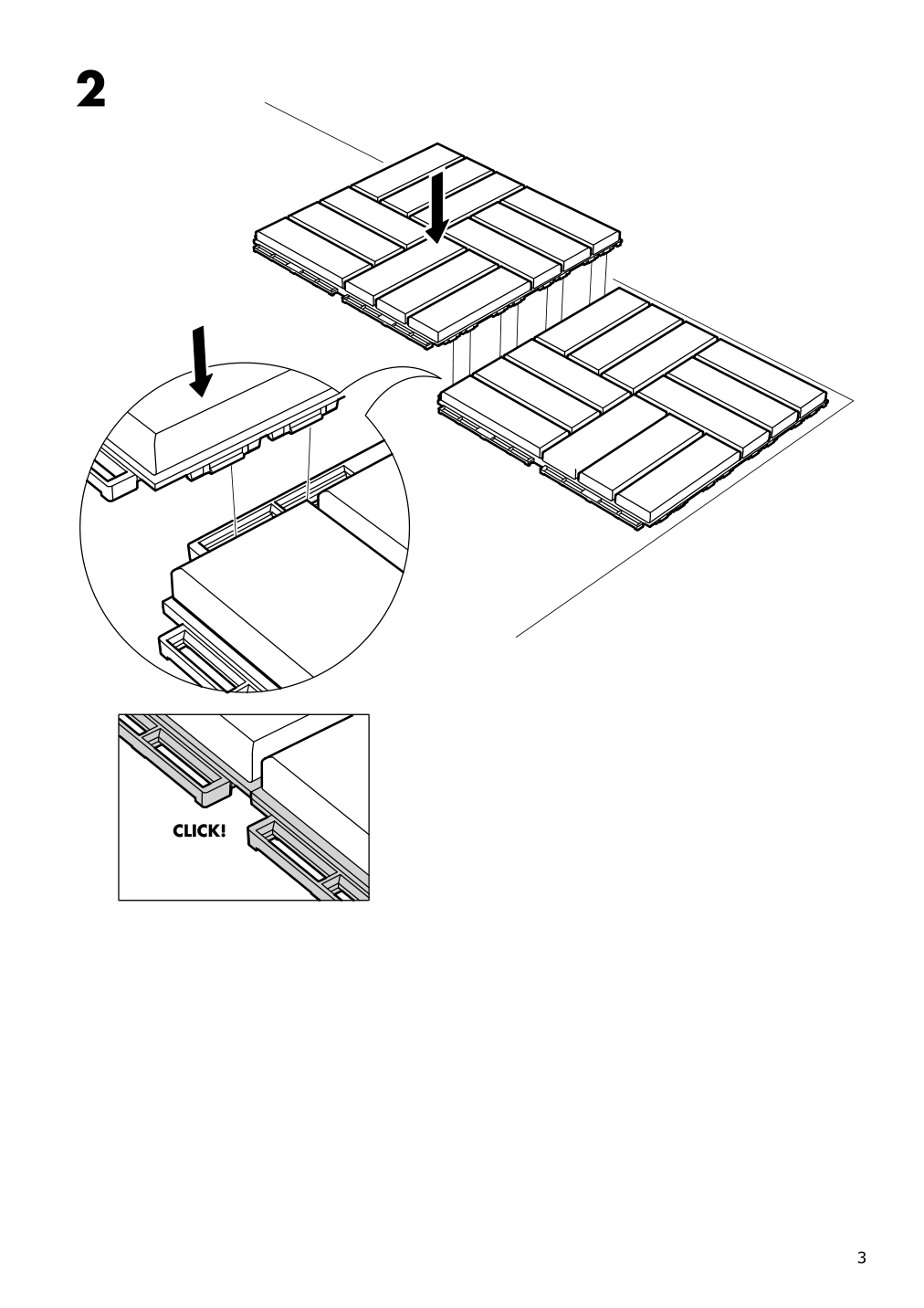 Assembly instructions for IKEA Runnen decking outdoor brown stained | Page 3 - IKEA RUNNEN decking, outdoor 902.342.26