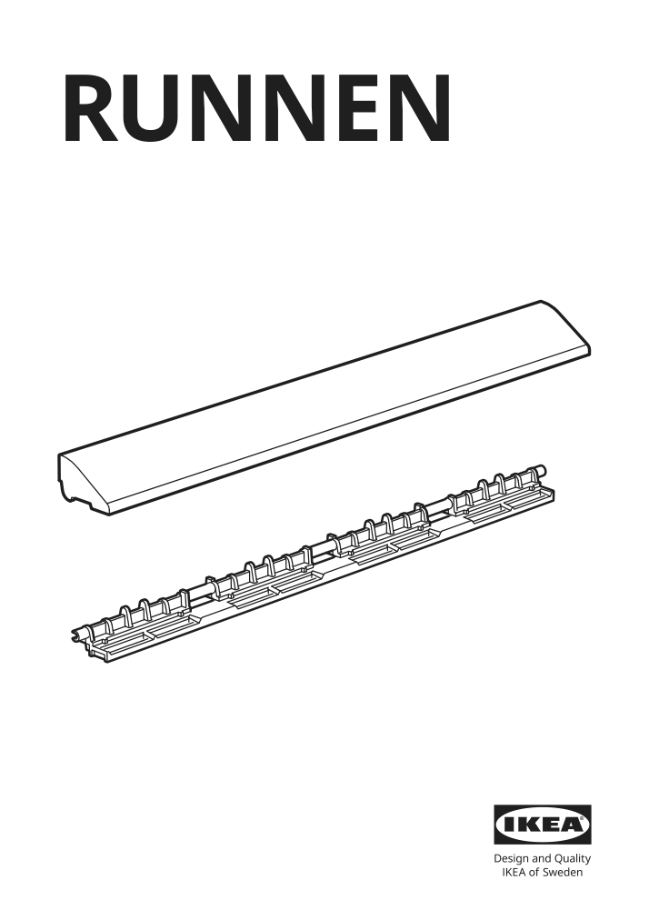 Assembly instructions for IKEA Runnen edging strip outdoor decking dark gray | Page 1 - IKEA RUNNEN edging strip, outdoor decking 504.941.41