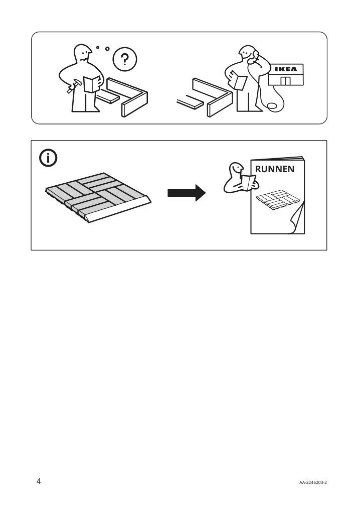 Assembly instructions for IKEA Runnen edging strip outdoor decking dark gray | Page 4 - IKEA RUNNEN edging strip, outdoor decking 504.941.41