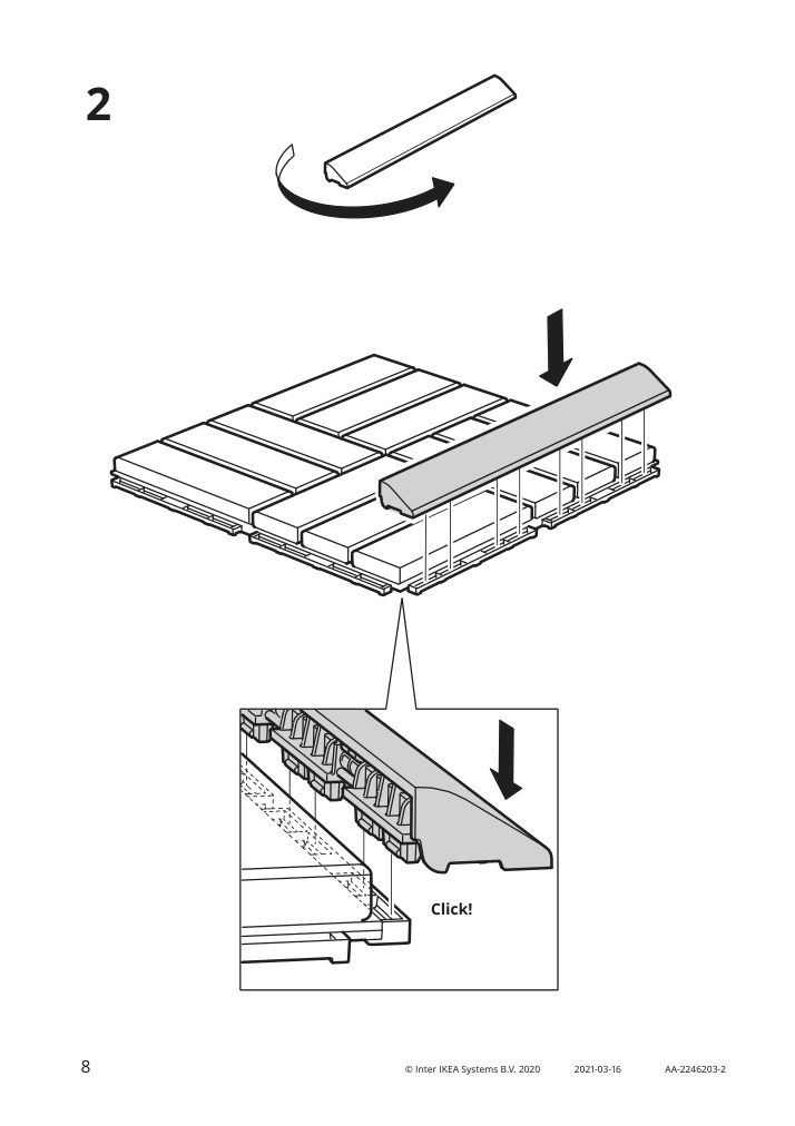 Assembly instructions for IKEA Runnen edging strip outdoor decking dark gray | Page 8 - IKEA RUNNEN edging strip, outdoor decking 504.941.41