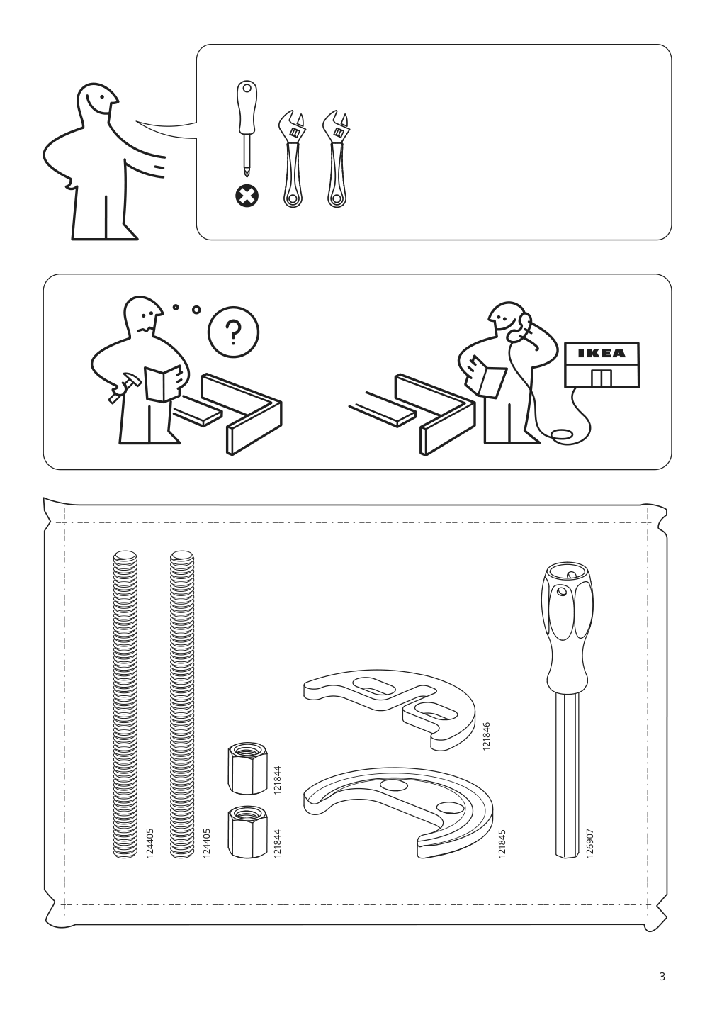 Assembly instructions for IKEA Runskaer bath faucet with strainer chrome plated | Page 3 - IKEA ENHET bathroom 794.408.88