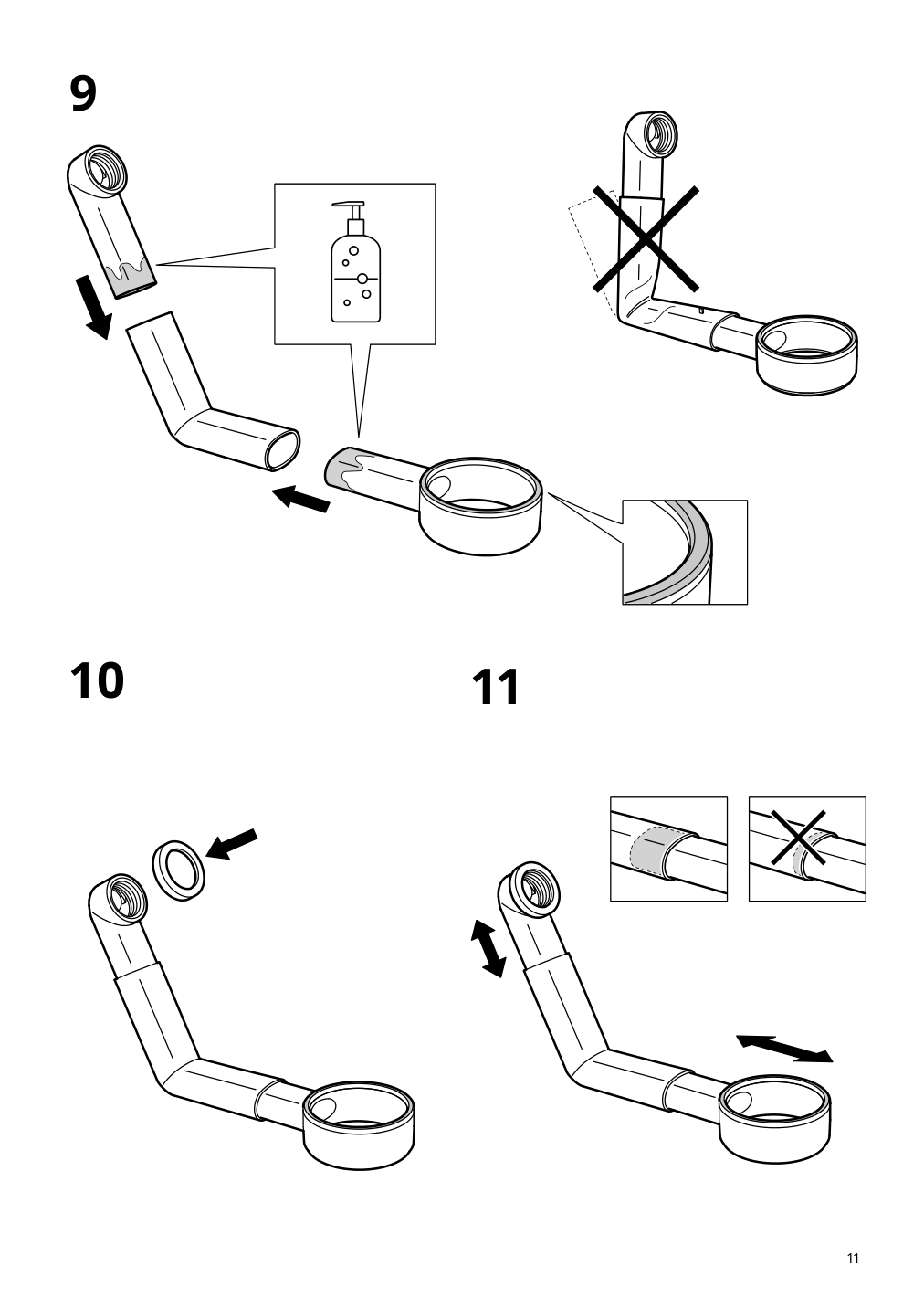 Assembly instructions for IKEA Rutsjoen semi recessed sink white | Page 11 - IKEA HEMNES / TOLKEN Bathroom vanity with sink & faucets 795.755.56