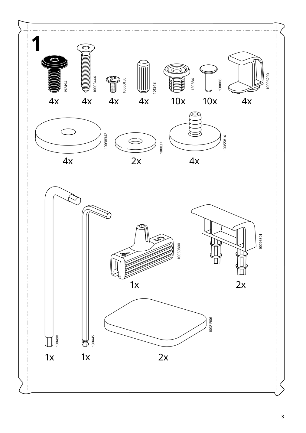 Assembly instructions for IKEA Sagesund upholstered bed frame diseroed brown | Page 3 - IKEA SAGESUND upholstered bed frame 304.903.80