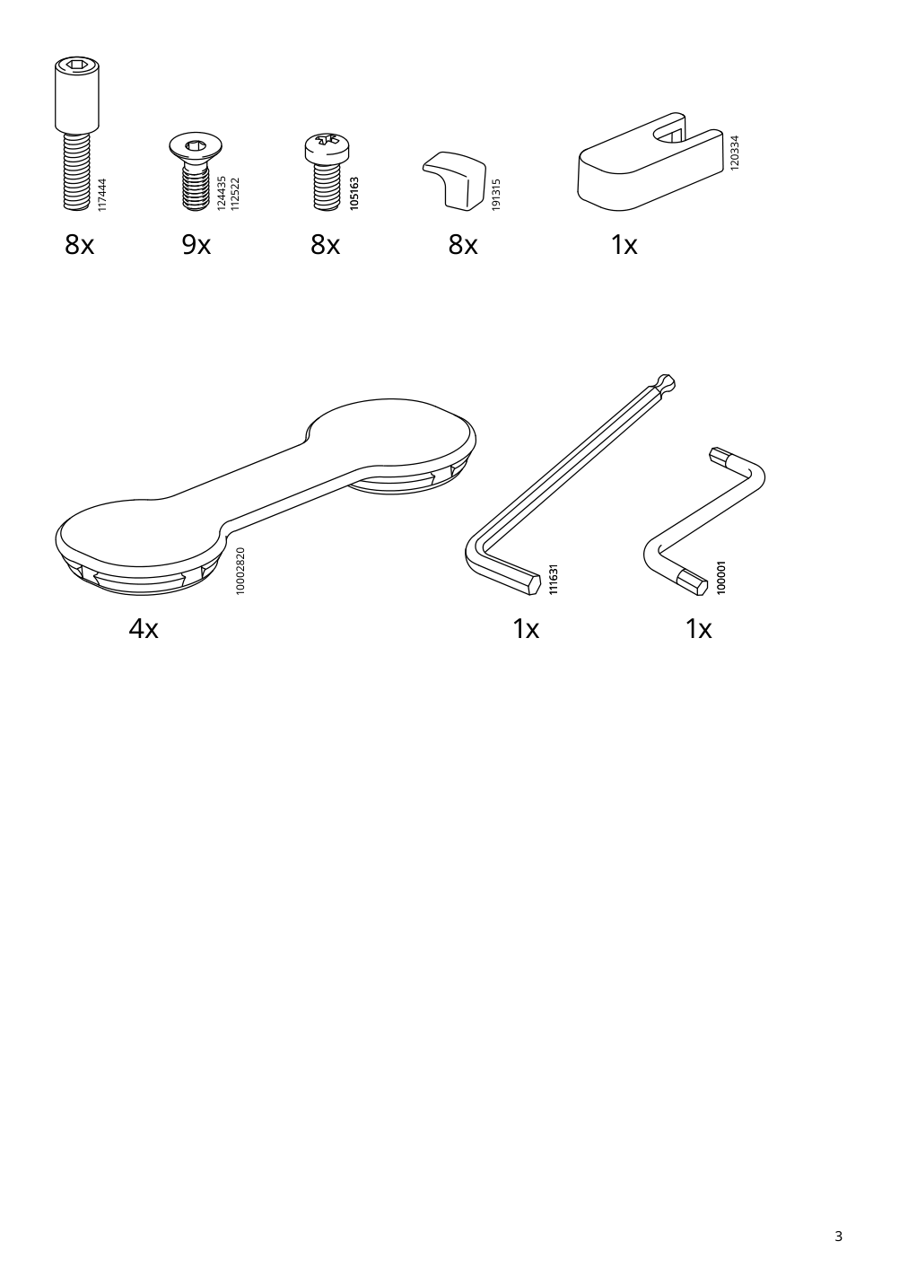 Assembly instructions for IKEA Sagstua head footboards white | Page 3 - IKEA SAGSTUA bed frame 192.542.09