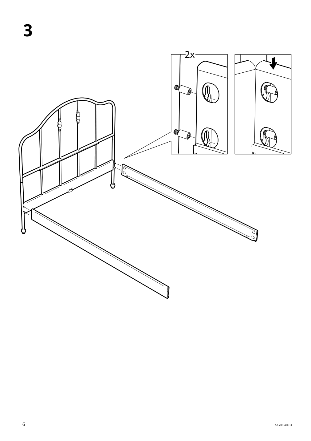 Assembly instructions for IKEA Sagstua head footboards white | Page 6 - IKEA SAGSTUA bed frame 092.542.62