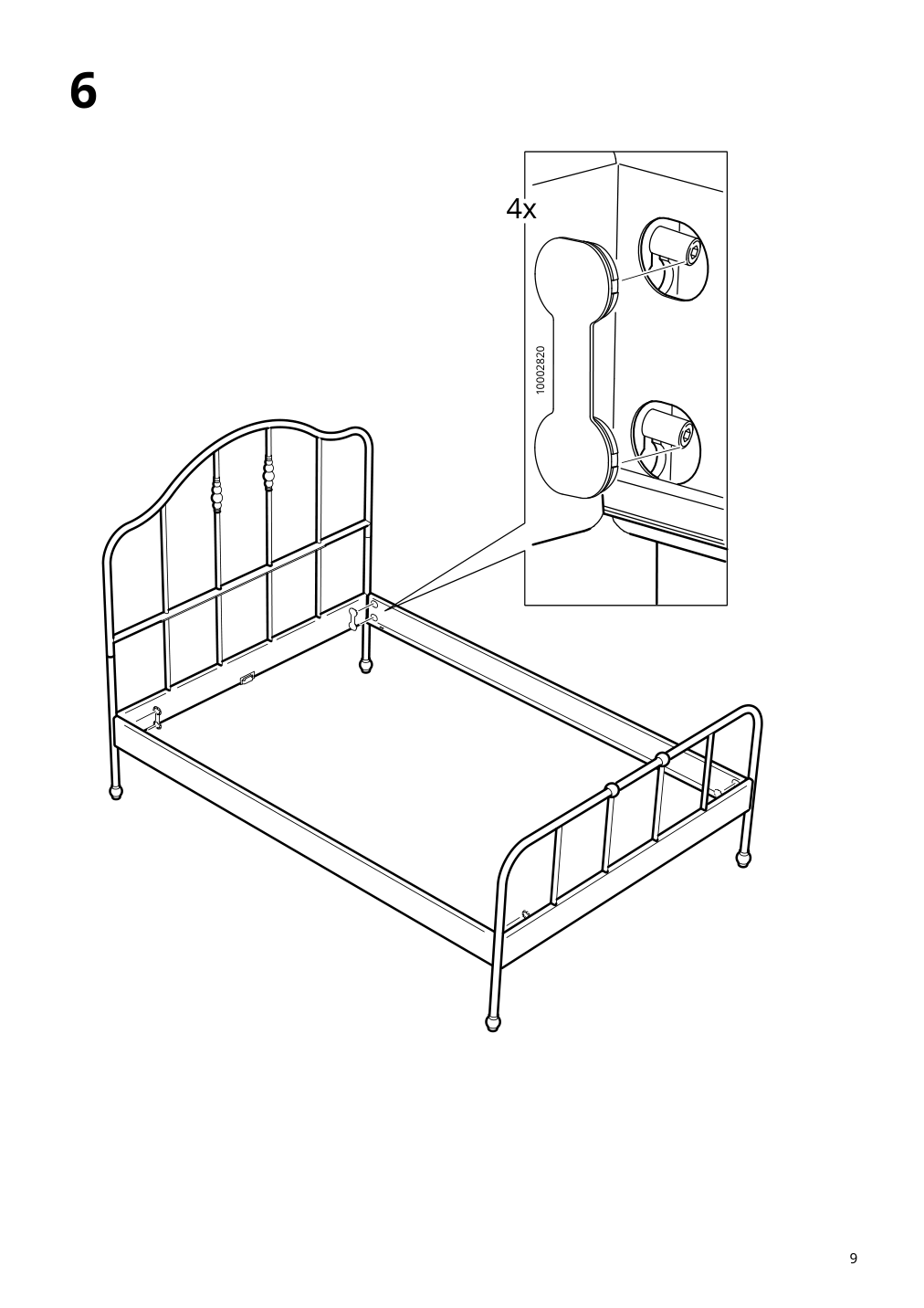 Assembly instructions for IKEA Sagstua head footboards black | Page 9 - IKEA SAGSTUA bed frame 092.689.09