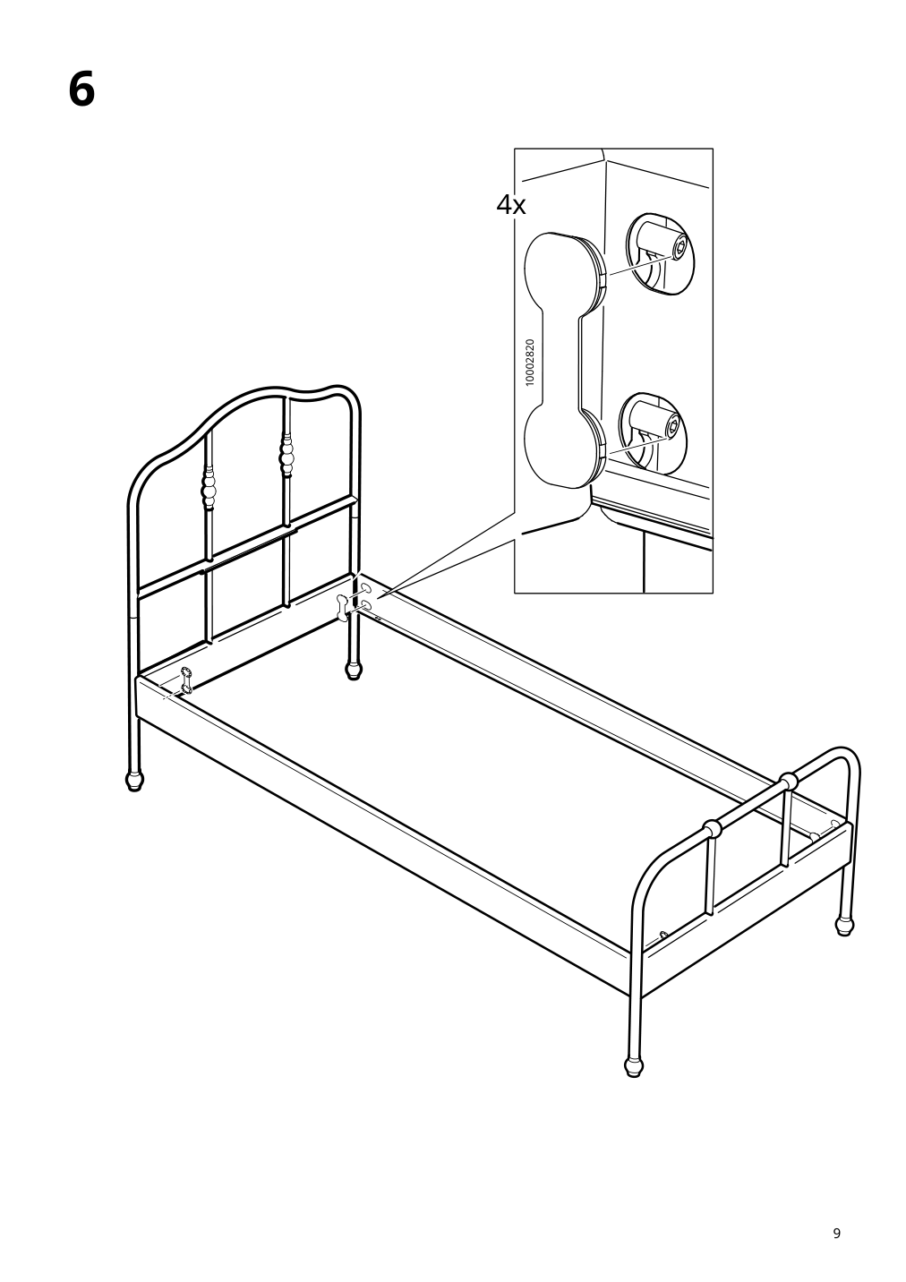 Assembly instructions for IKEA Sagstua head footboards white | Page 9 - IKEA SAGSTUA bed frame 092.596.22