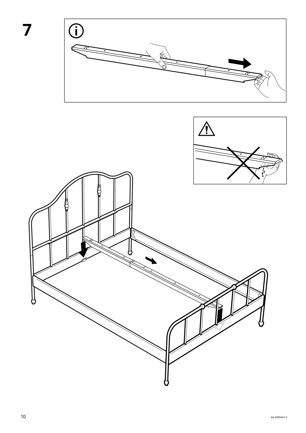 Assembly instructions for IKEA Sagstua head footboards black | Page 10 - IKEA SAGSTUA bed frame 092.688.34