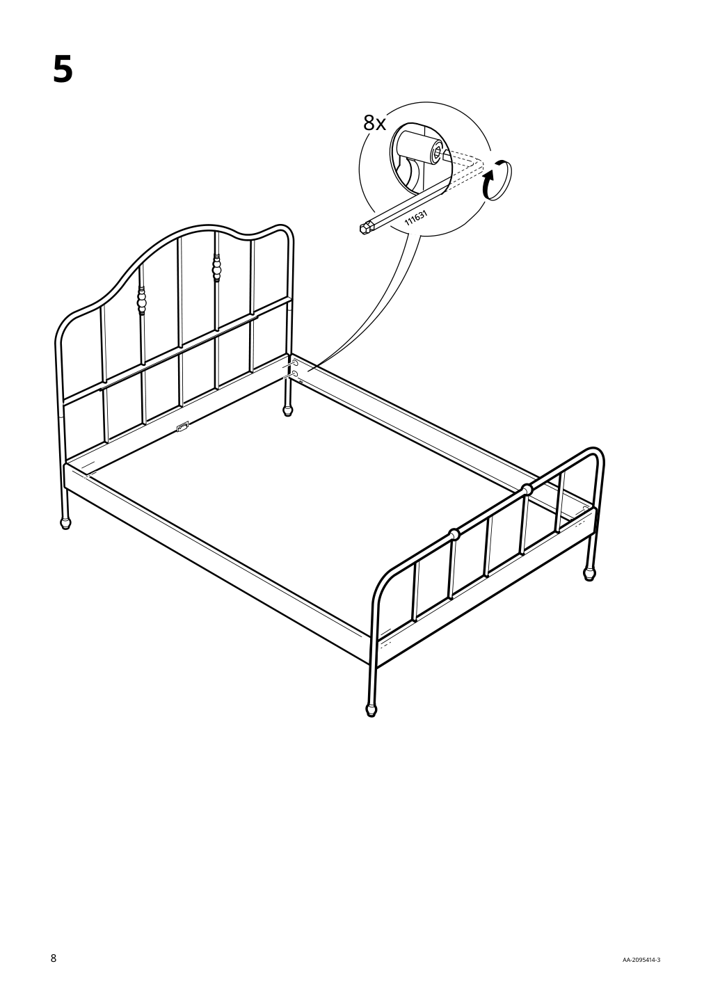 Assembly instructions for IKEA Sagstua head footboards black | Page 8 - IKEA SAGSTUA bed frame 692.688.93