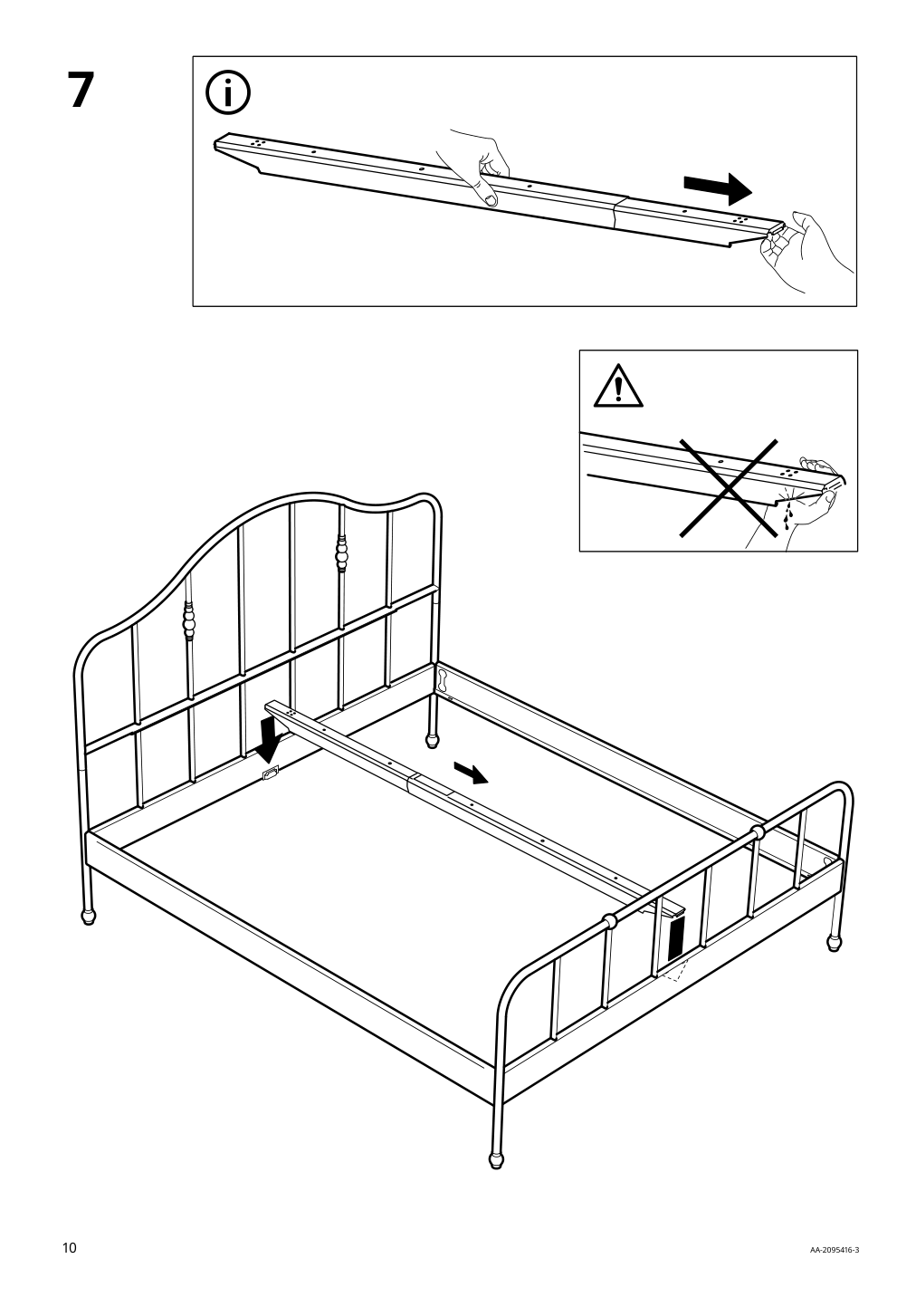 Assembly instructions for IKEA Sagstua head footboards black | Page 10 - IKEA SAGSTUA bed frame 192.688.43