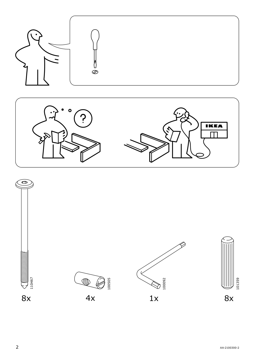 Assembly instructions for IKEA Sakarias chair frame with armrests black | Page 2 - IKEA INGATORP / INGOLF table and 6 chairs 092.857.01