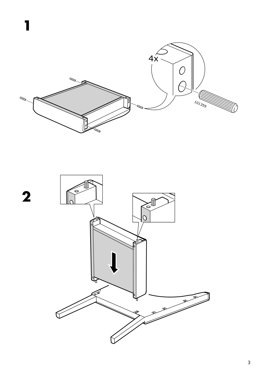 Assembly instructions for IKEA Sakarias chair frame with armrests black | Page 3 - IKEA INGATORP / INGOLF table and 6 chairs 092.857.01