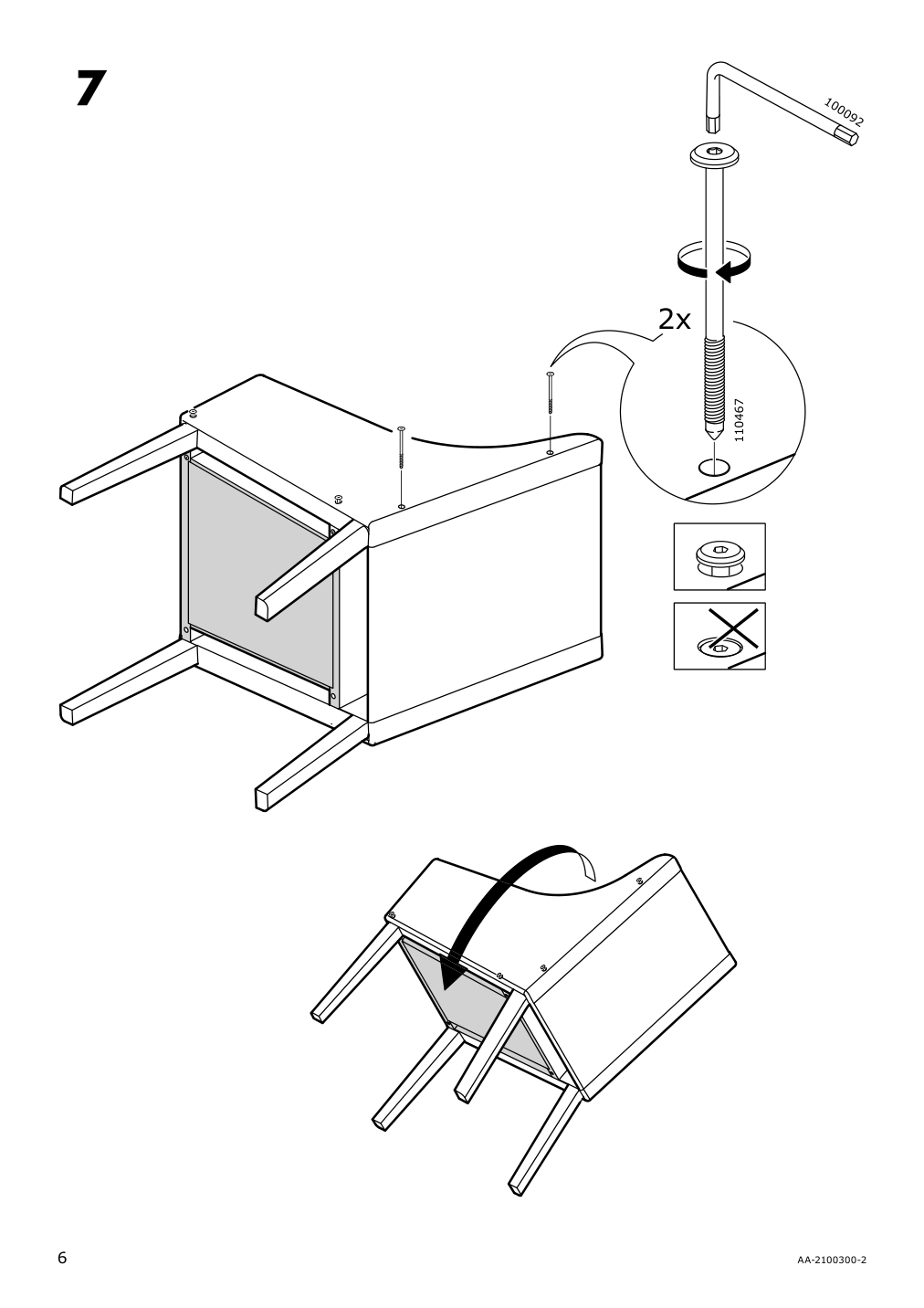 Assembly instructions for IKEA Sakarias chair frame with armrests black | Page 6 - IKEA INGATORP / INGOLF table and 6 chairs 092.857.01