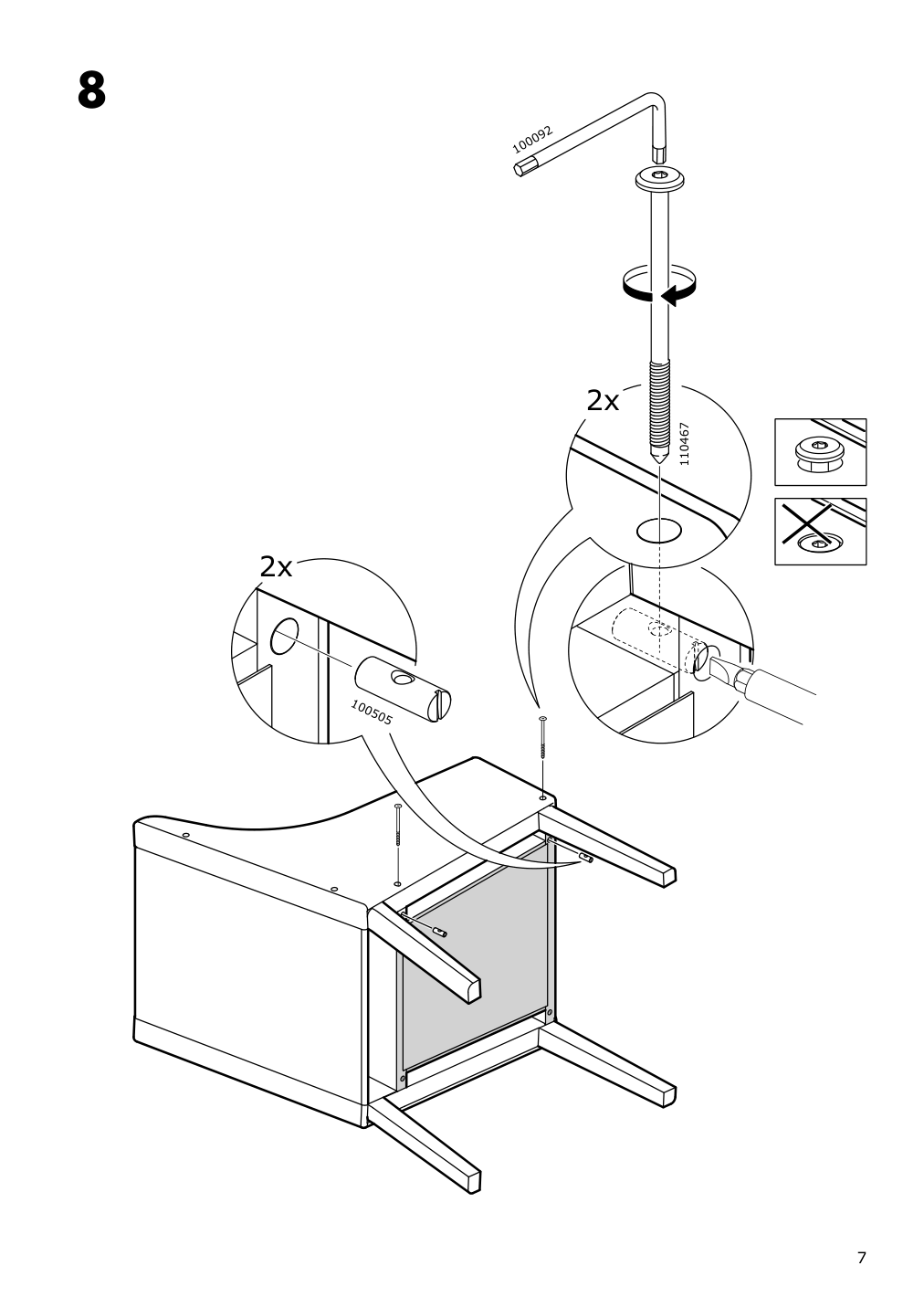 Assembly instructions for IKEA Sakarias chair frame with armrests black | Page 7 - IKEA INGATORP / INGOLF table and 6 chairs 092.857.01